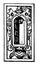 German Renaissance Architectural Frame had a small niche in the middle, vintage engraving