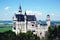 The German Schloss Neuschwanstein in Summer