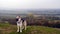 German Shepherd dog with ball in the English Countryside