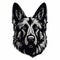 German Shepherd Dog Head Vector Illustration - Laser Cut File
