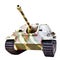 German tank destroyer isolated white