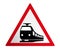 German traffic sign: railway crossing