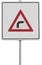 German traffic sign: right turn