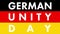 German Unity Day, 3 October. National Day of Germany