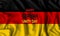 German Unity day background with flag