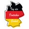 German Unity day - Tag der Deutschen Einheit, national Germany holiday greeting card, banner, poster template. Patriotic