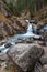 German waterfall - Kuhfluchtwasserfall - near the german alps while autumn.