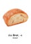German word card: Brot (bread