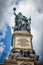 The Germania statue at the Niederwalddenkmal above RÃ¼desheim am