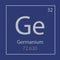 Germanium Ge chemical element icon