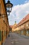 Germany Bavaria Romantic Road. Augsburg. Fuggerei, the world\\\'s oldest public housing complex still in use