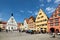 Germany Bavaria Romantic Road. Rothenburg ob der Tauber. Market Square. marktplatz