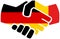 Germany - Belgium handshake