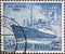 GERMANY, Berlin - CIRCA 1955: a postage stamp from Germany, Berlin showing Launch of the Berlin motor ship. blue