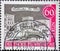 GERMANY, Berlin - CIRCA 1963: This postage stamp from Germany, Berlin showing Old Berlin: Hallesches gate around 1880