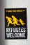 Germany, Berlin, March 11 : Poster refugees welcome