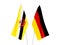 Germany and Brunei flags