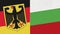 Germany and Bulgaria Flag