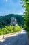 Germany, Burg Eltz Castle, a path with buildings on the side of a road