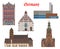Germany, Chemnitz, Kamenz, Zwickau architecture