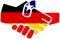 Germany - Chile handshake