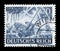 GERMANY - CIRCA 1943: German historical stamp: automatic gun Flak-30 light anti-aircraft artillery system, air defense of the Wehr