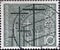 GERMANY - CIRCA 1956: This postage stamp in gray shows crosses in gray and black on the occasion of war grave care. Circa 1956