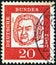GERMANY - CIRCA 1961: A stamp printed in Germany from the `Famous Germans` issue shows Johann Sebastian Bach, circa 1961.