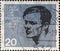 GERMANY - CIRCA 1964: a postage stamp showing a portrait of XXX who was a resistance fighter against Adolf Hitler. 20th anniversar