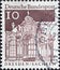 GERMANY - CIRCA 1966: a postage stamp from Germany, showing buildings in Germany. The wall pavilion of the Dresden Zwinger in Saxo