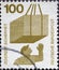 GERMANY - CIRCA 1971: a postage stamp from Germany, showing Motive for accident prevention. Text: Security at all times. Box on ro