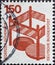 GERMANY - CIRCA 1971: a postage stamp from Germany, showing Motive for accident prevention. Text: Security at all times . Manhole