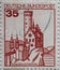 GERMANY - CIRCA 1982 : a postage stamp from Germany, showing historical castles in Germany. Lichtenstein Castle