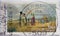 GERMANY - CIRCA 1985 : a postage stamp from Germany, showing the painting called: The Sunday walk of the painter Carl Spitzweg. on