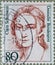 GERMANY - CIRCA 1986 : a postage stamp from Germany, showing a woman from German history the pianist, composer, piano professor Cl