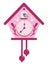 germany cuckoo clock pink