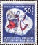 GERMANY, DDR - CIRCA 1951 : a postage stamp from Germany, GDR showing a folk dance group. III. World Festival of Youth and Student