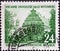 GERMANY, DDR - CIRCA 1952 : a postage stamp from Germany, GDR showing the Augusteum in Wittenberg. 450 years of the University of