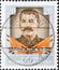 GERMANY, DDR - CIRCA 1954 : a postage stamp from Germany, GDR showing a portrait of the Soviet statesman Josef Stalin 1878â€“1953.