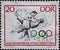 GERMANY, DDR - CIRCA 1964 : a postage stamp from Germany, GDR showing two athletes at a judo fight. Tokyo Summer Olympics. Olympic