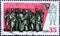 GERMANY, DDR - CIRCA 1978  : a postage stamp from Germany, GDR showing some soldiers of the Soviet Army, the NVA and members of th