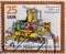 GERMANY, DDR - CIRCA 1979 : a postage stamp from Germany, GDR showing a horizontal drilling and milling machine. Leipzig Spring Fa