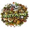 Germany Deutschland cartoon doodles illustration. Funny travel design.