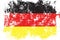 Germany,Deutschland grunge, old, scratched style flag