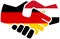 Germany - Egypt handshake