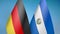 Germany and El Salvador two flags