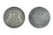 Germany Empire Hamburg silver coin 5 five marks 1899 lions support shield with fortress, imperial eagle with shield on chest, crow