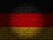 Germany flag brick wall