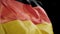 Germany flag waving slow motion