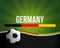 Germany football ball 3d render german